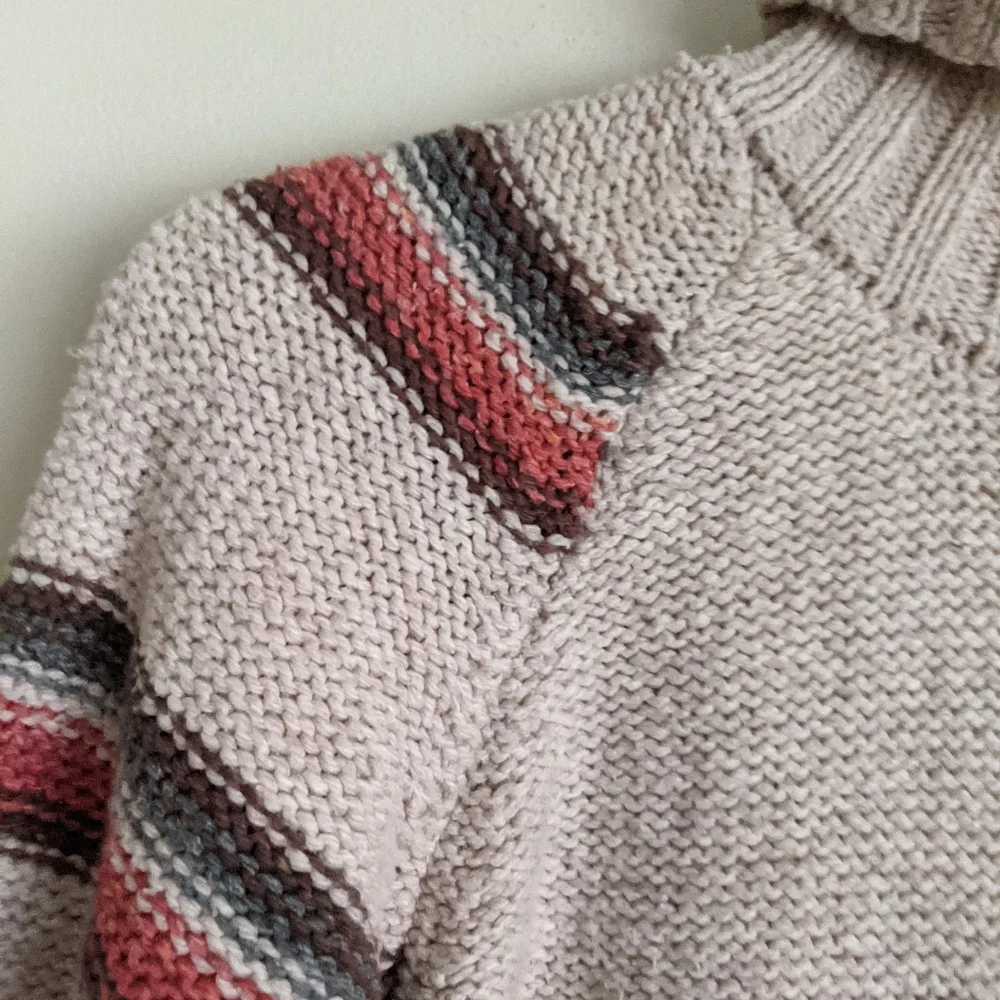 Lanosos chunky floral Turtleneck sweater size small - Picture 7 of 12